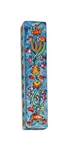 Yair Emanuel Small Wooden Pomegranates Mezuzah — small wooden pomegranate mezuzah case