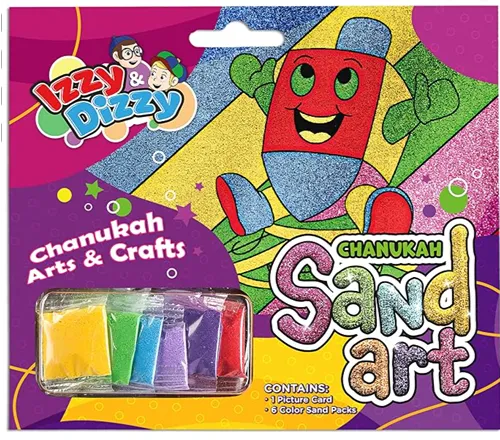 Hanukkah Sand Art Kit — Hanukkah craft kit for kids